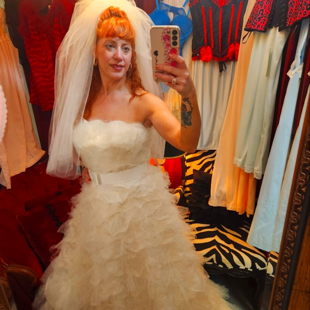 Tadashi shoji swan dress
